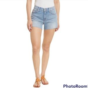 NWT Hudson Jeans Gracie Mid-Rise Cut Off Denim Shorts in Enigma Size 31